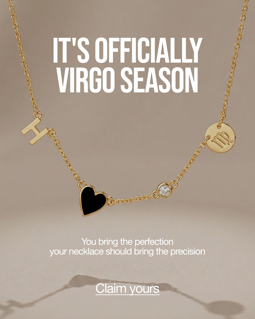 Oak and Luna Facebook ad: A necklace that’s based on your sign