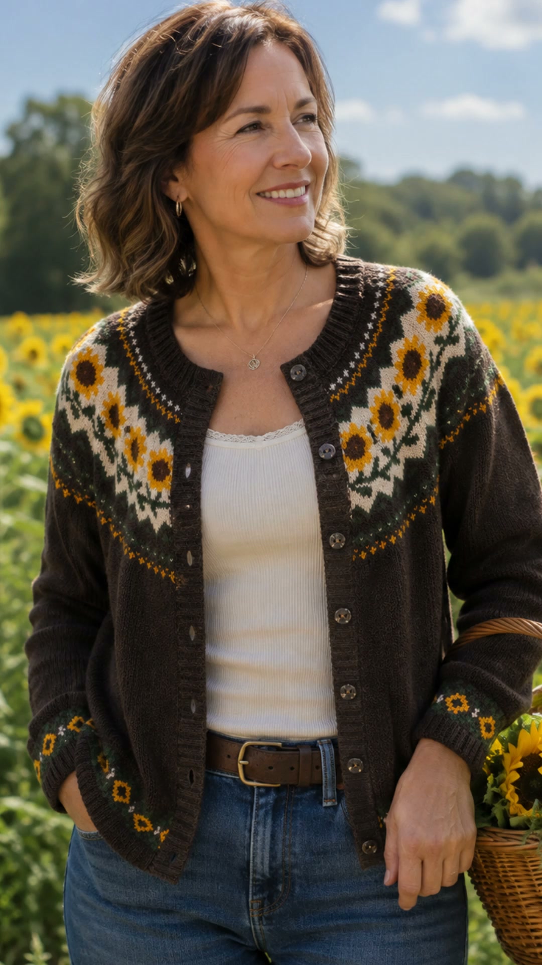 Giantbighands - Embroidered Gifts Facebook ad: New Favorite Knit Cardigan