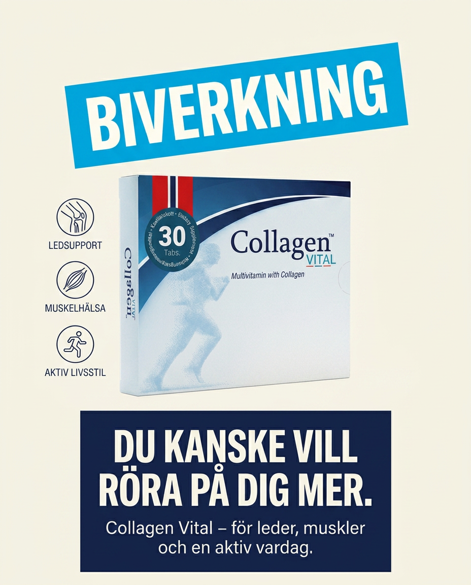 Collagen Vital Facebook ad: Ont i lederna?