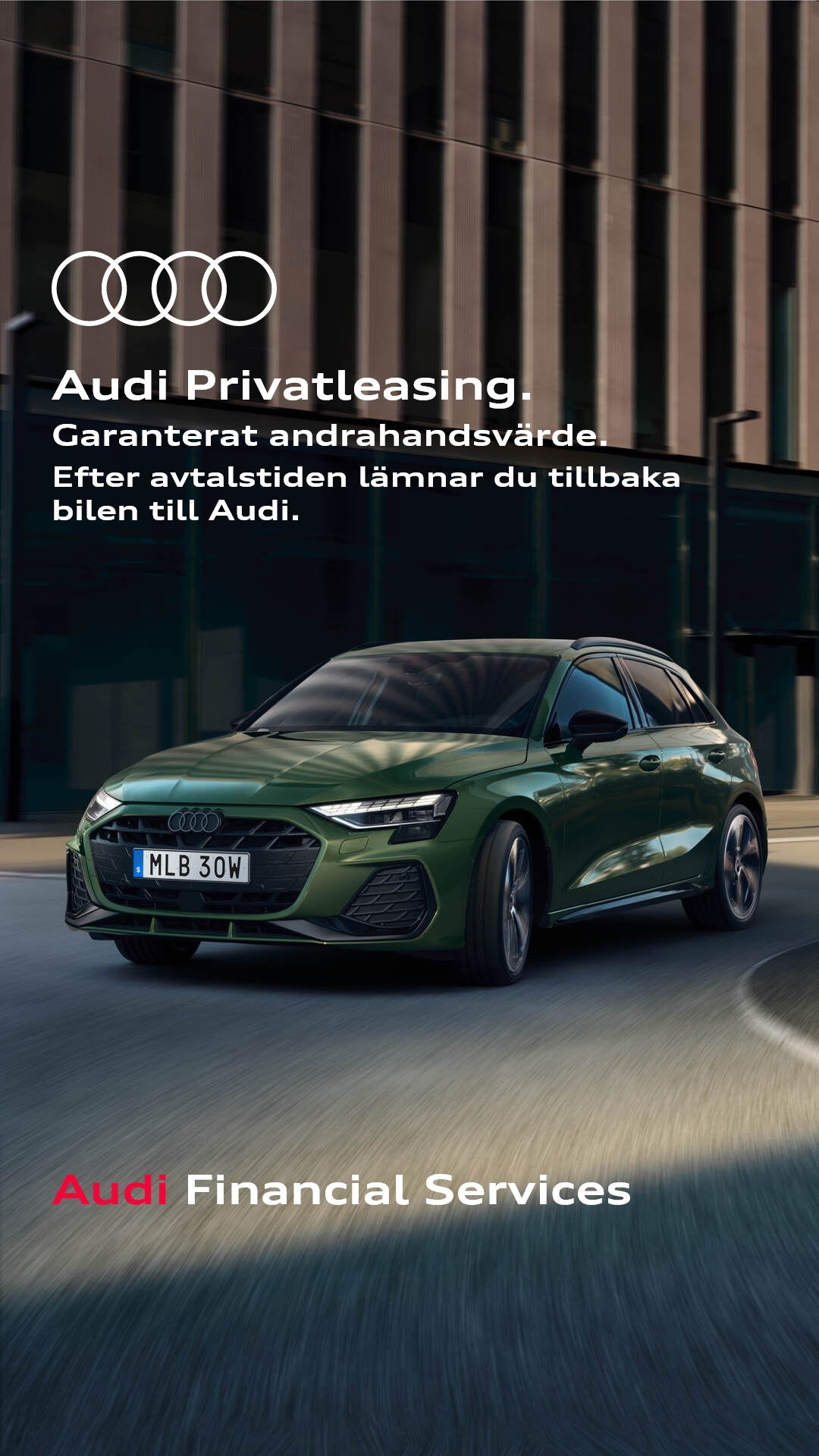 Audi Financial Services Sverige Facebook ad from Jan 1, 2026
