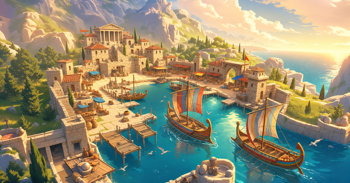 Heroes of History Facebook ad: Your peaceful empire awaits