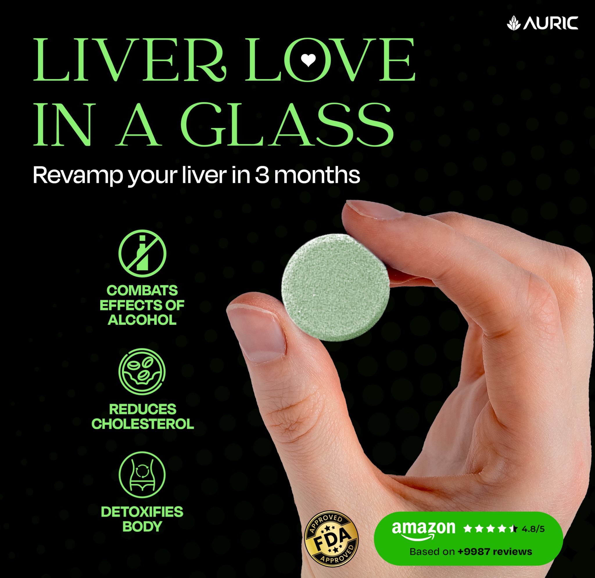 Auric Performance Booster Facebook ad
