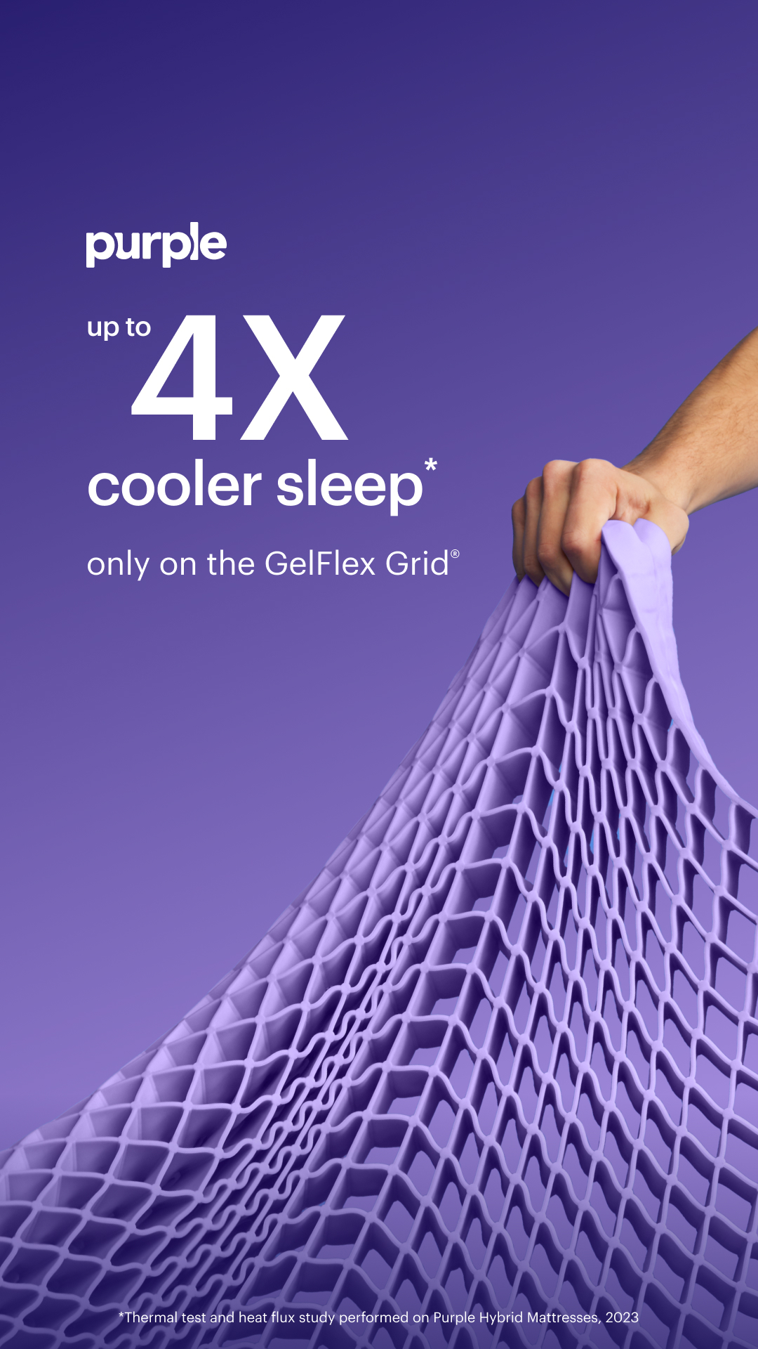 Purple Facebook ad