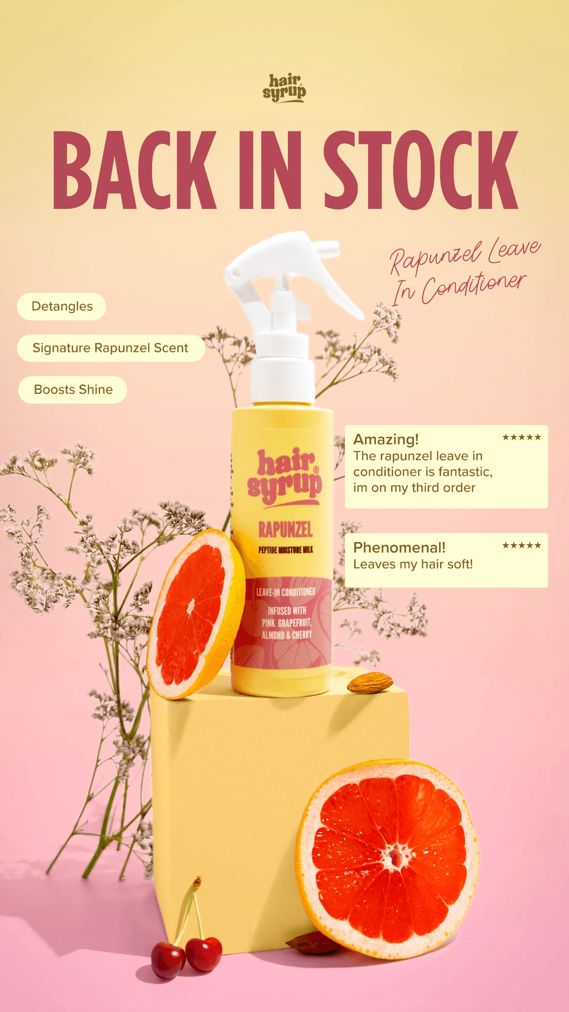 Hair Syrup Facebook ad