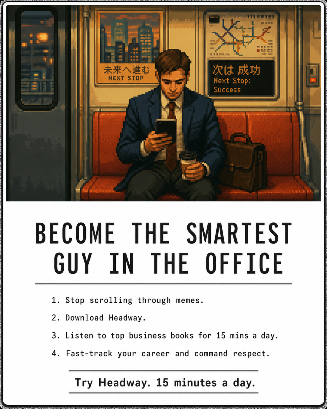 Headway App Facebook ad