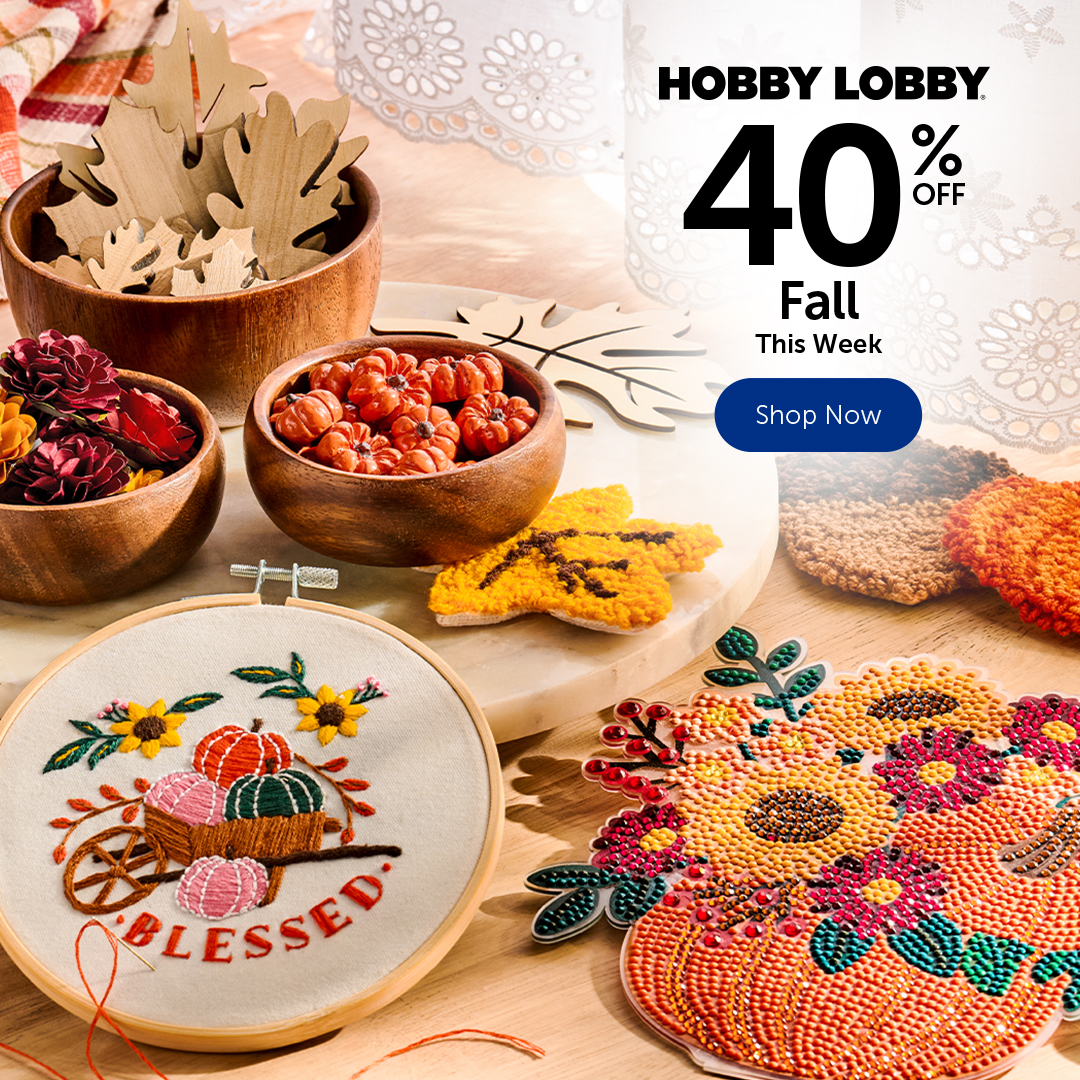 Hobby Lobby Facebook ad: Fall Crafts at Hobby Lobby