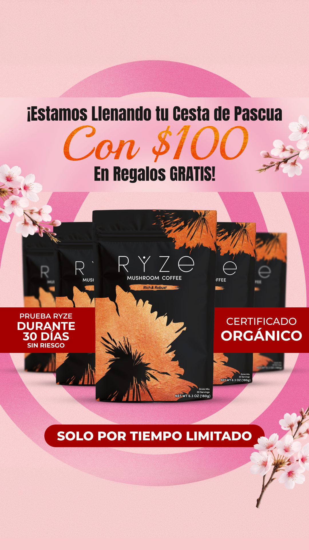 RYZE Superfoods Facebook ad
