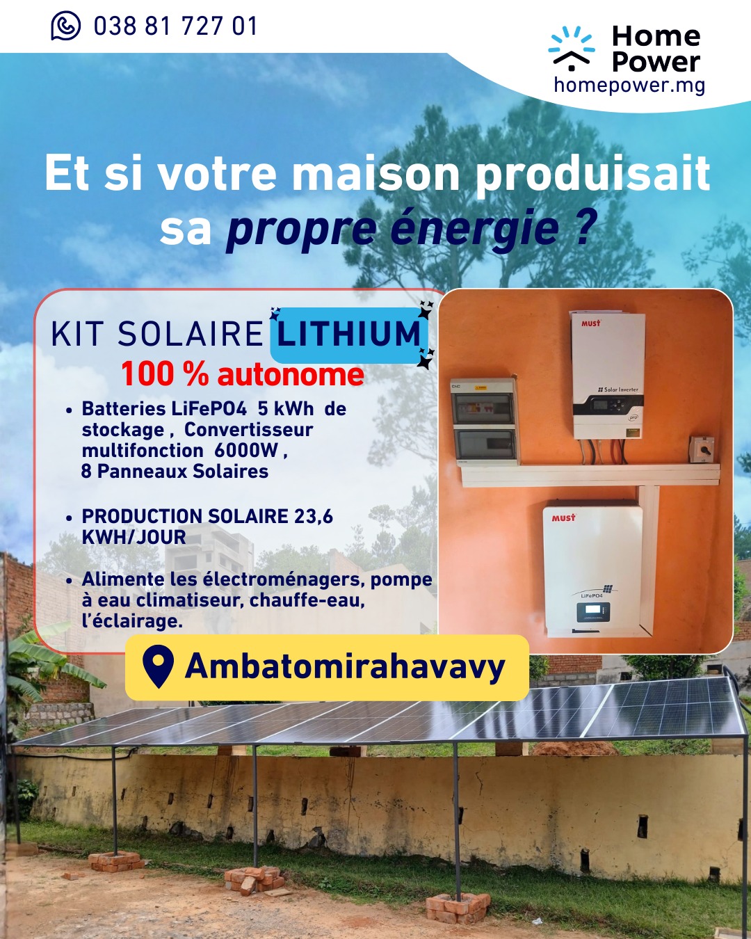 Home Power Madagascar Facebook ad
