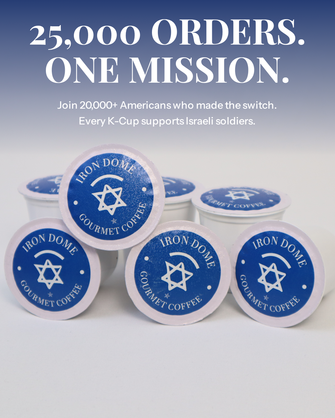 Iron Dome Coffee Facebook ad from Apr 20, 2026