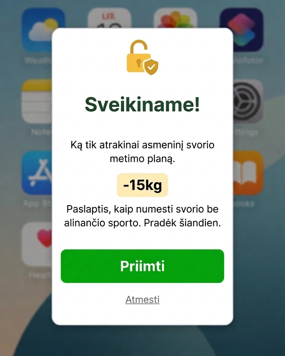 Dietistė Orinta Facebook ad: Atlik nemokamą testą