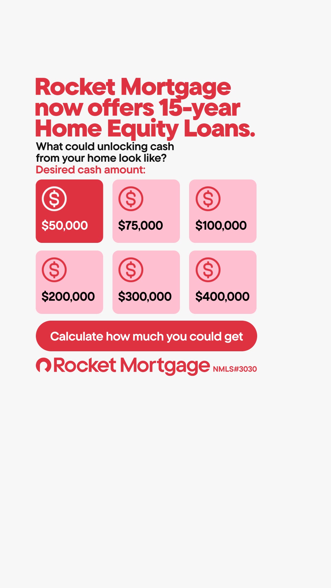 Rocket Facebook ad: Find Cash Without a HELOC Hassle