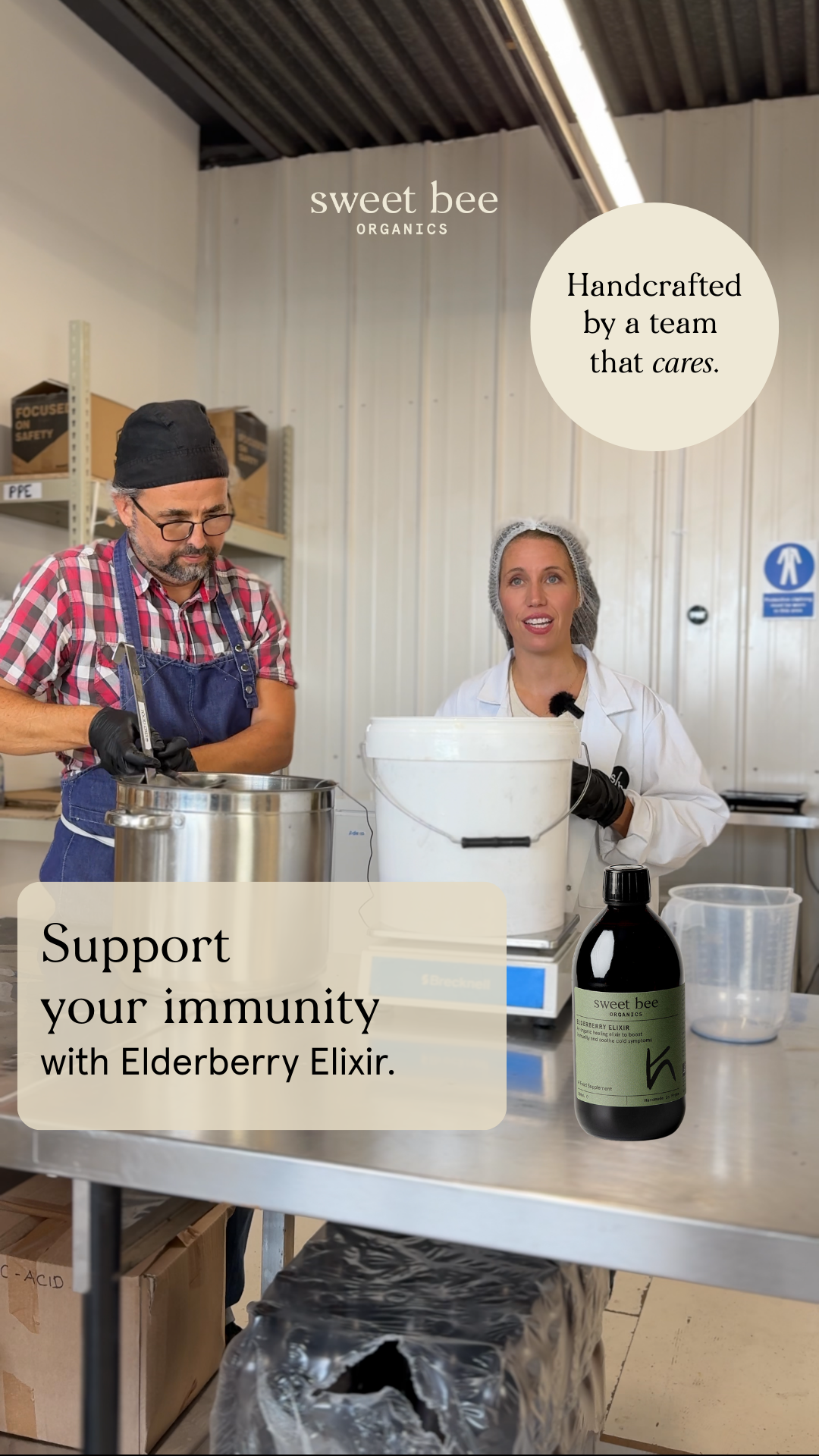 Sweet Bee Organics Facebook ad