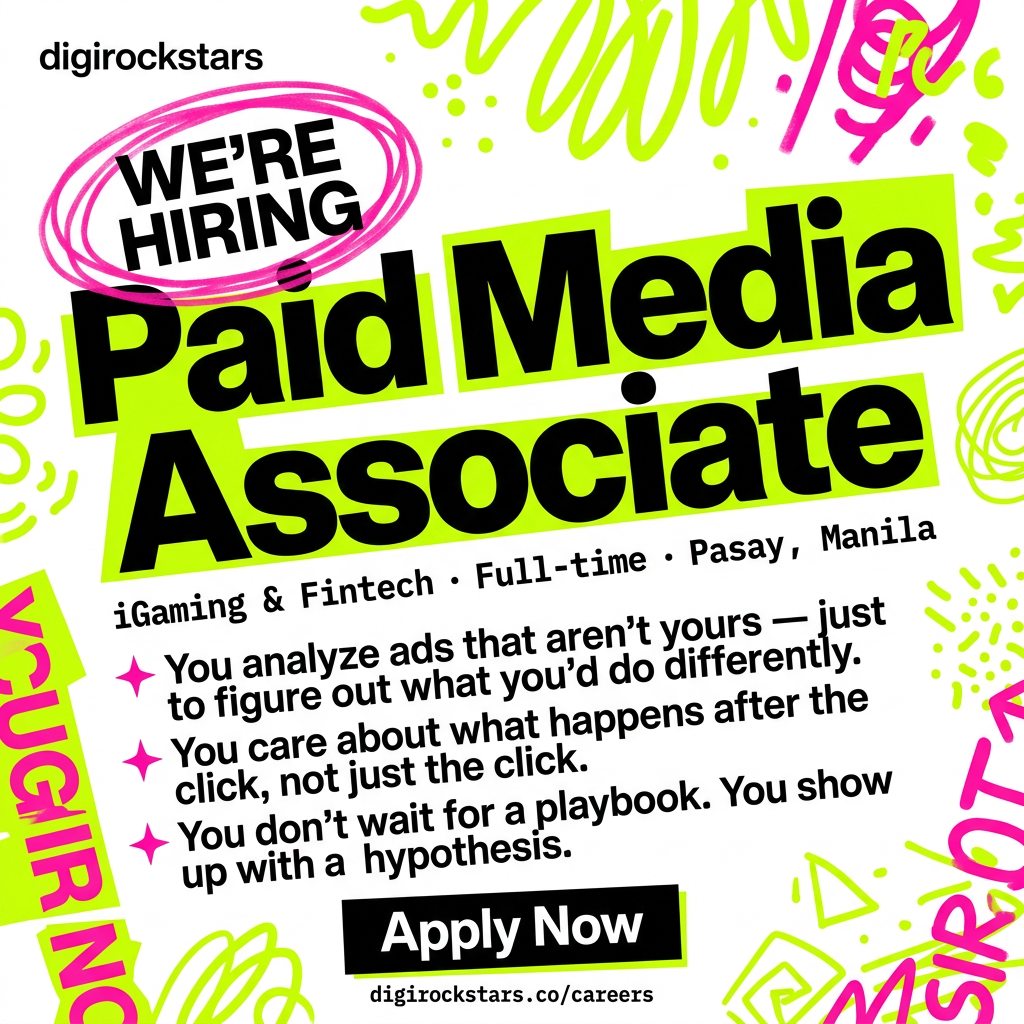 Digirockstars Digital Marketing Agency Facebook ad: Paid Media Associate - Digirockstars