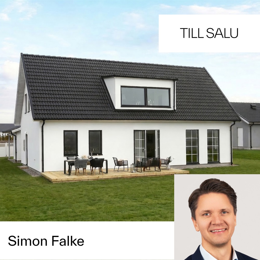 Mäklarhuset Facebook ad: Välkomna till denna påkostade och nybyggda villa på…