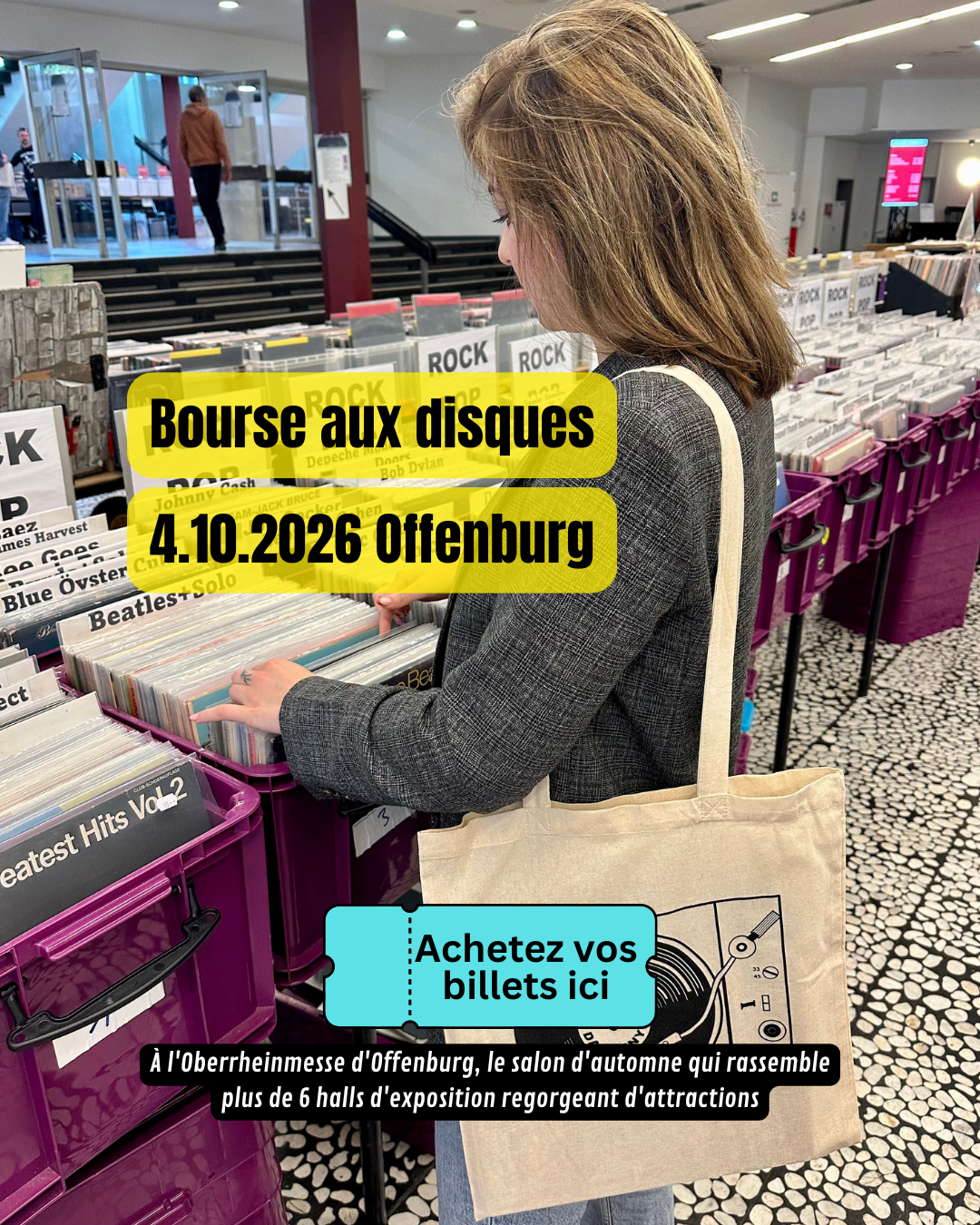Schallplatten & CD- Börsen Facebook ad: Bourse aux disques d'Offenburg le 4 octobre!