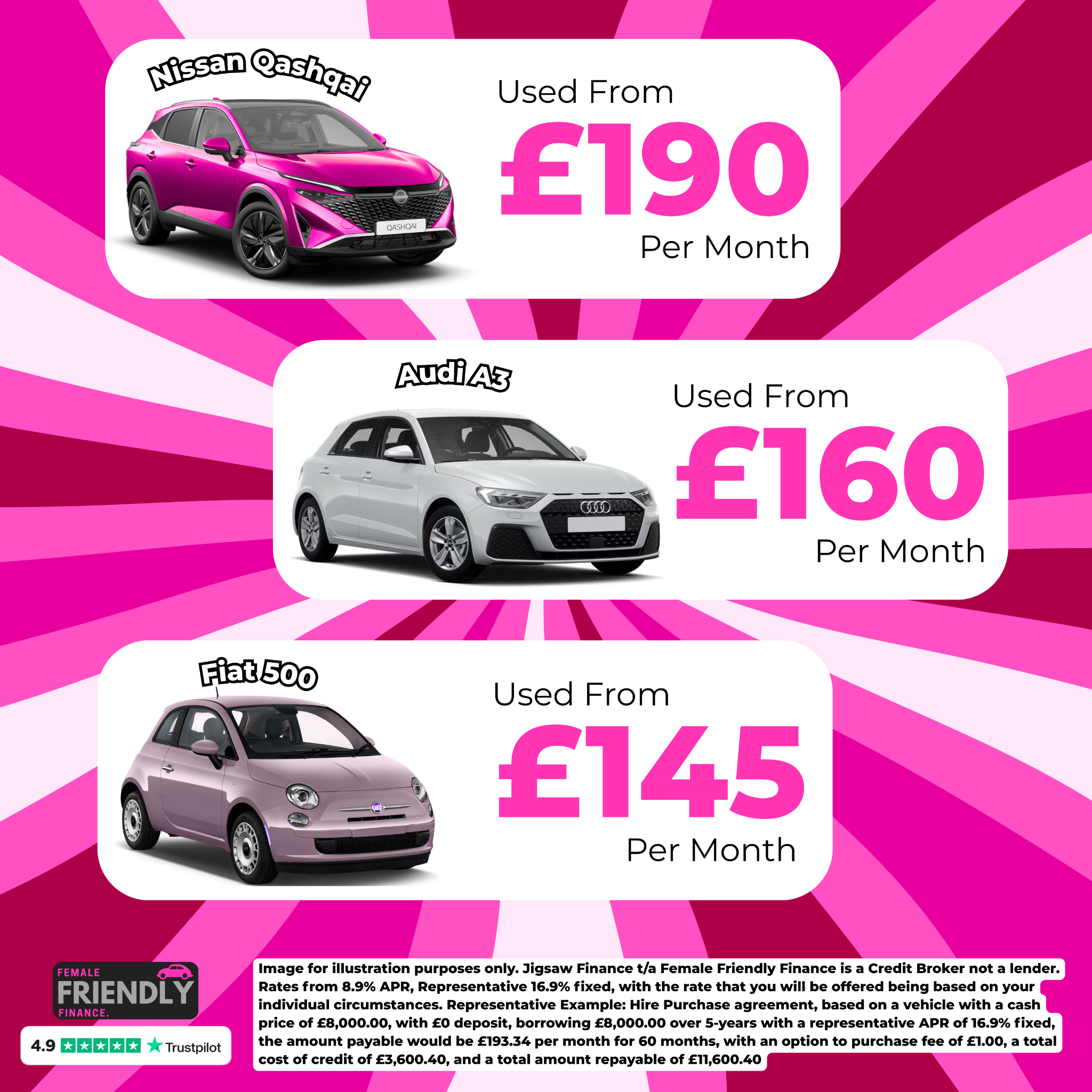Female Friendly Finance Facebook ad