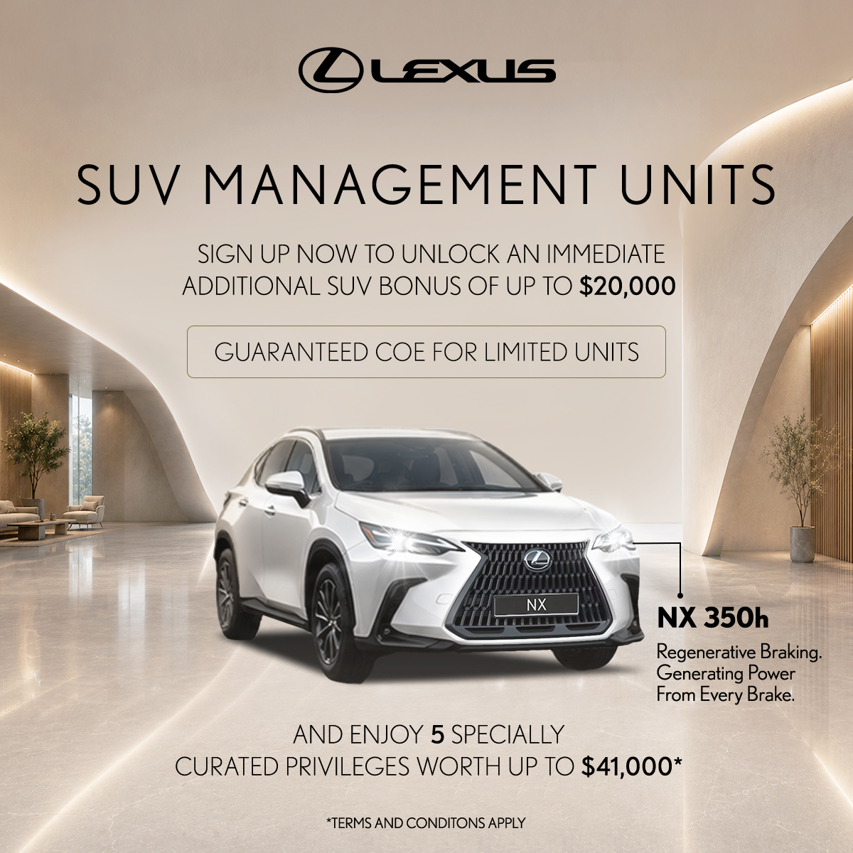 Lexus Singapore Facebook ad: Confidence that drives further