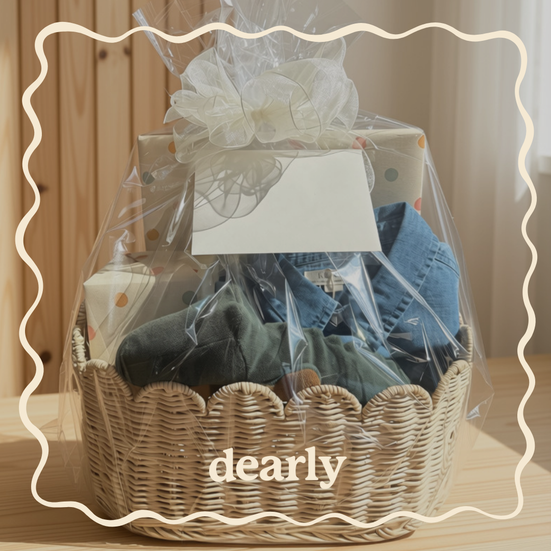 Dearly Facebook ad: Custom Baby Gift Baskets by Dearly | welovedearly.com