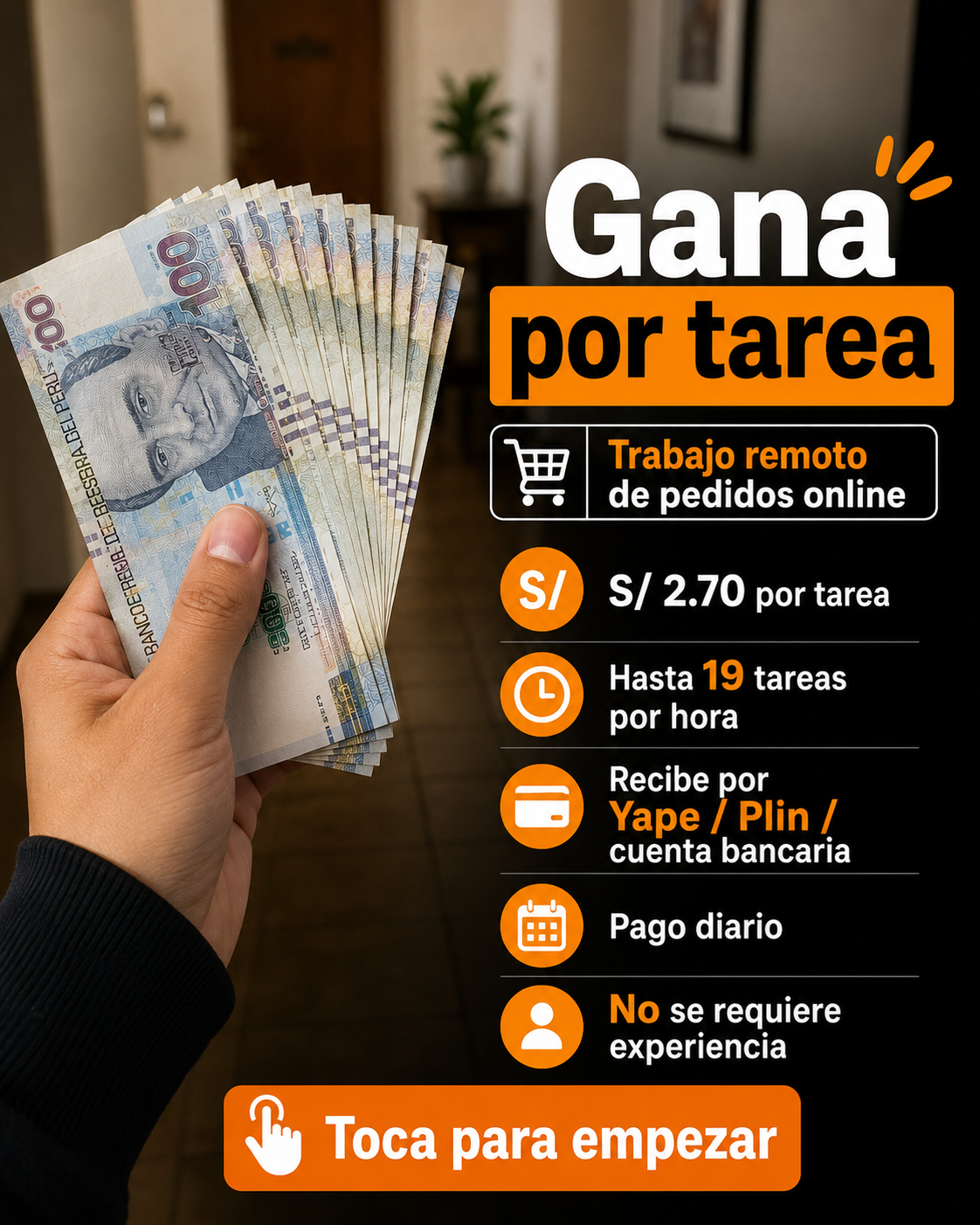 Justin Allen Turner Facebook ad: Haz clic para cambiar tu vida