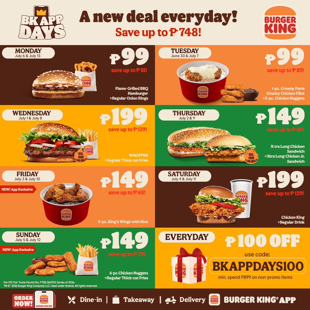 Burger King Philippines Facebook ad