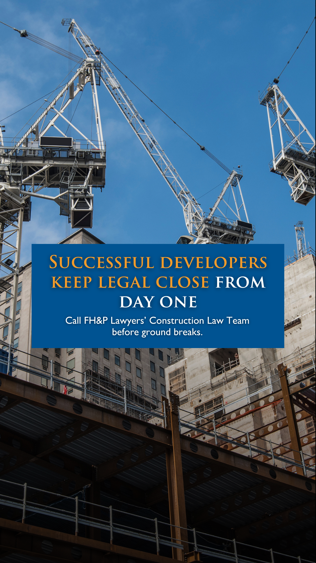 FH&P Lawyers LLP Facebook ad: Good builders know their contracts as well as…