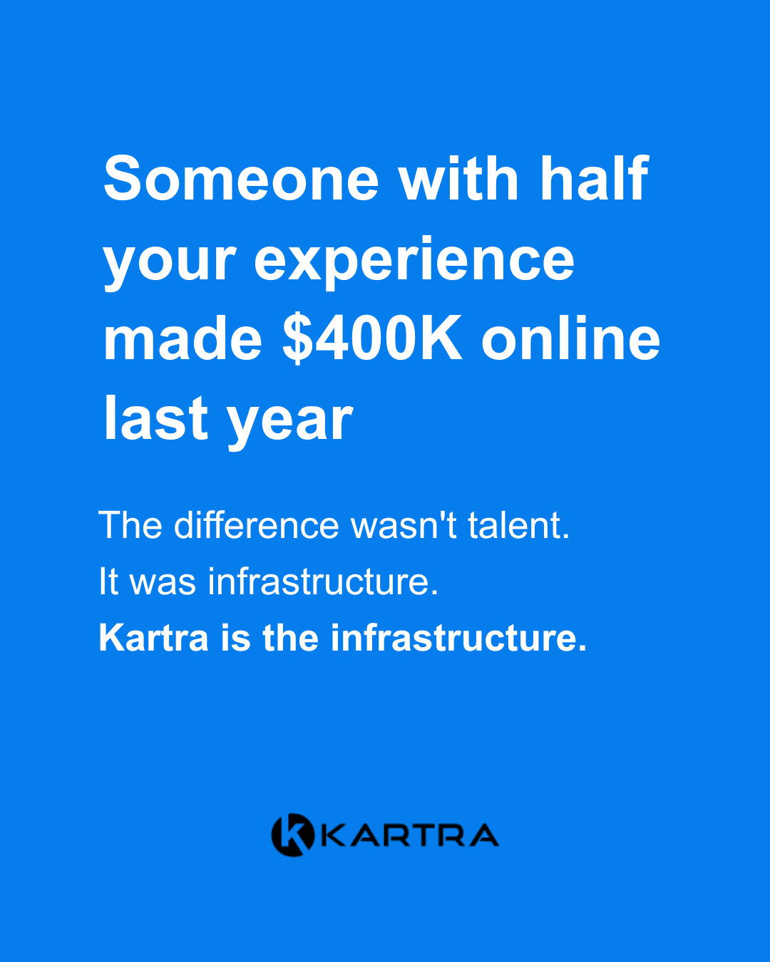 Kartra Facebook ad