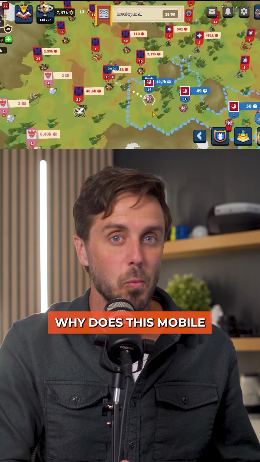 Million Lords Facebook ad: 100% Real PVP, no bots, no ads!