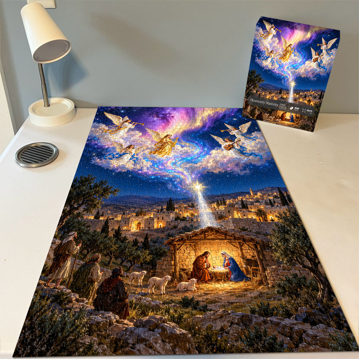 Bboldin Facebook ad: Heavenly Nativity Jigsaw Puzzle 1000 Pieces