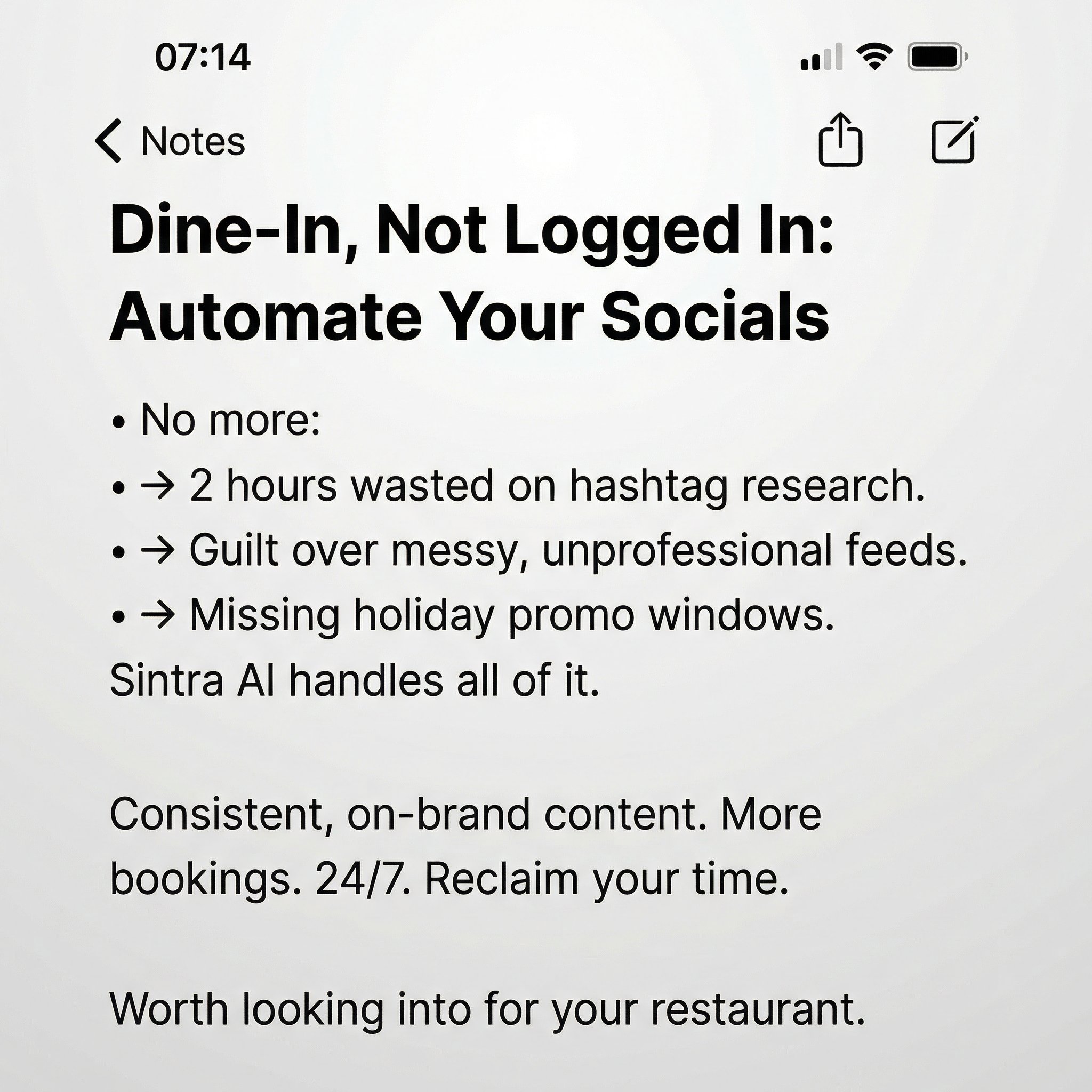sintra.ai Facebook ad