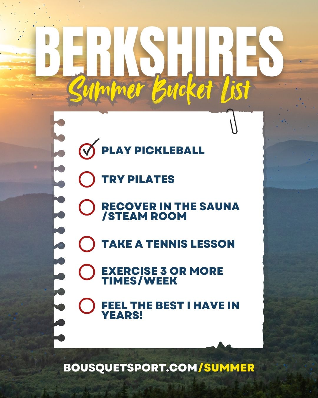 Bousquet Sport Facebook ad: Summer Kickstart Savings