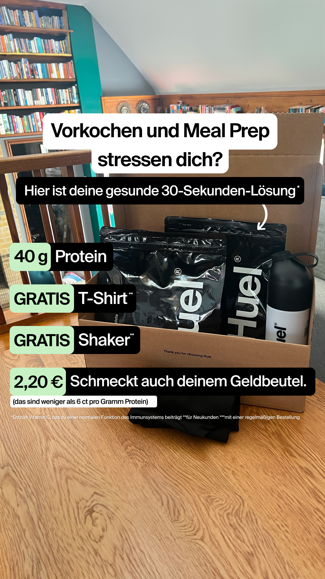 Huel Facebook ad