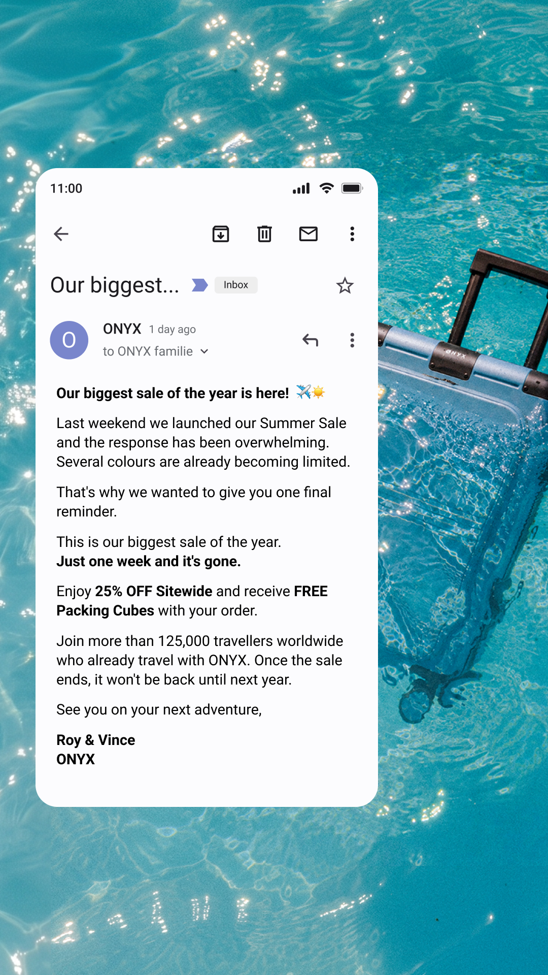Onyx Journey Facebook ad
