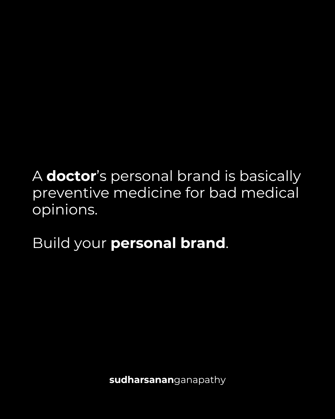 Sudharsanan Ganapathy Facebook ad: Patients Trust Visible Doctors