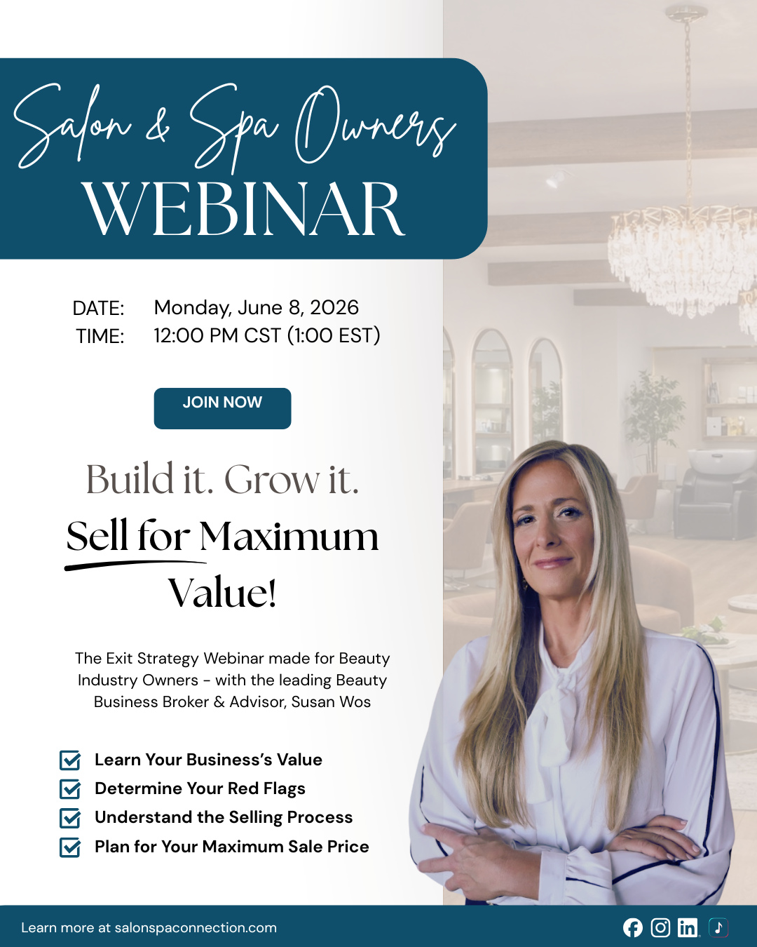 Salonspa Connection Facebook ad: BUILD & SELL a Beauty Industry Business for…