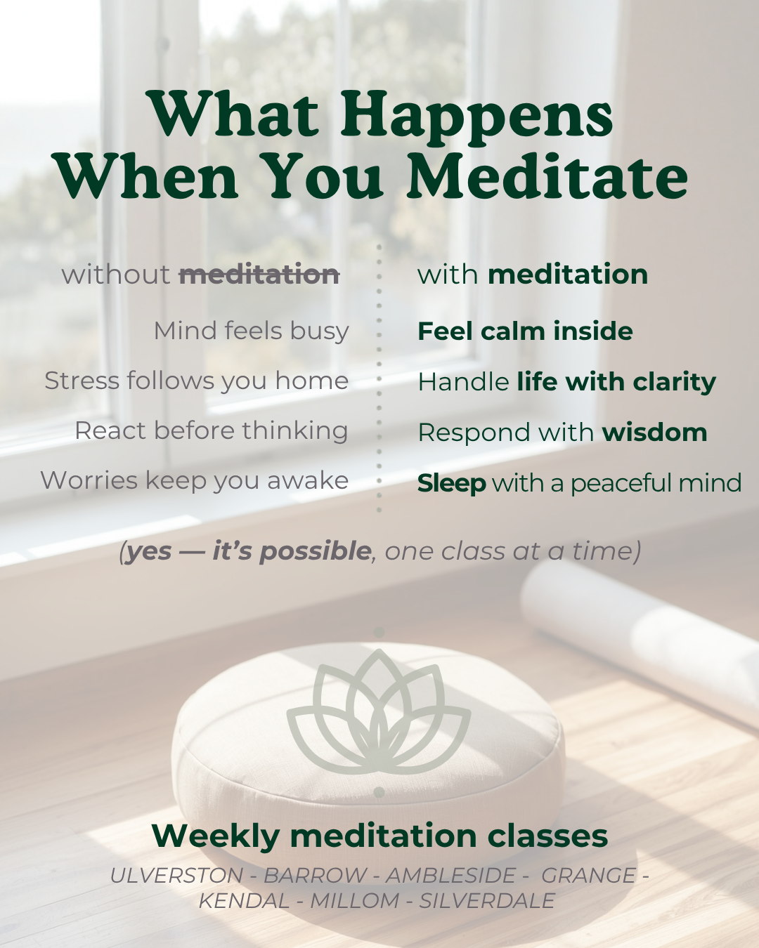 Manjushri Kadampa Meditation Centre Facebook ad