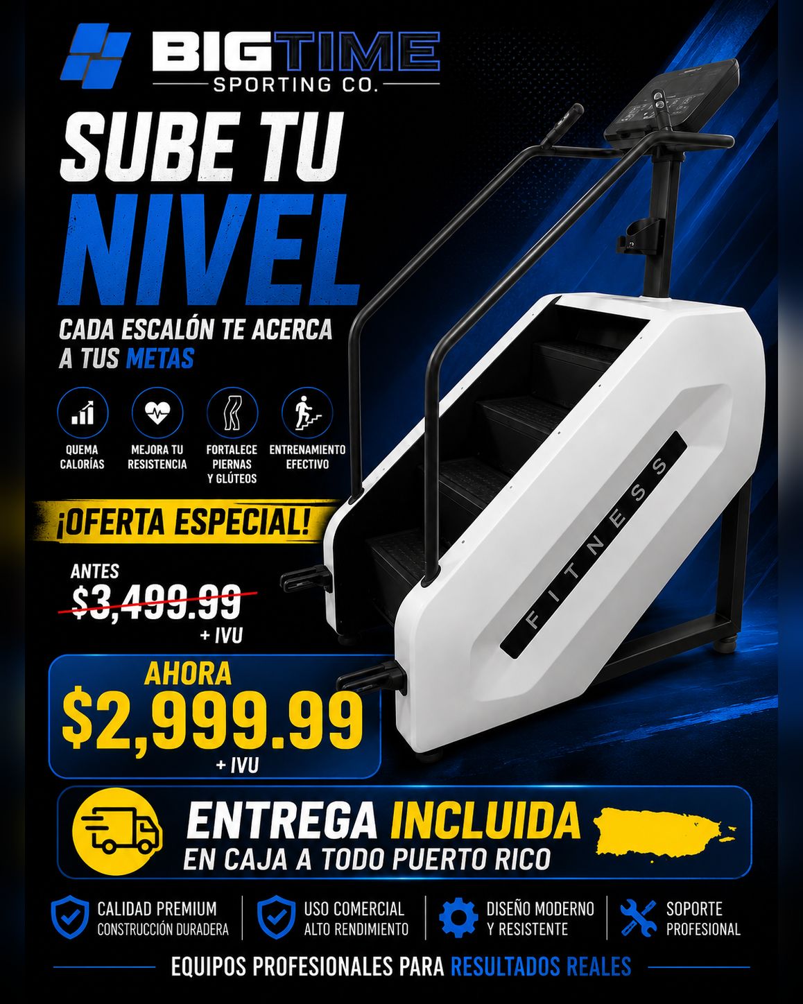 Big Time Sporting Company Facebook ad: Chatea con Nosotros