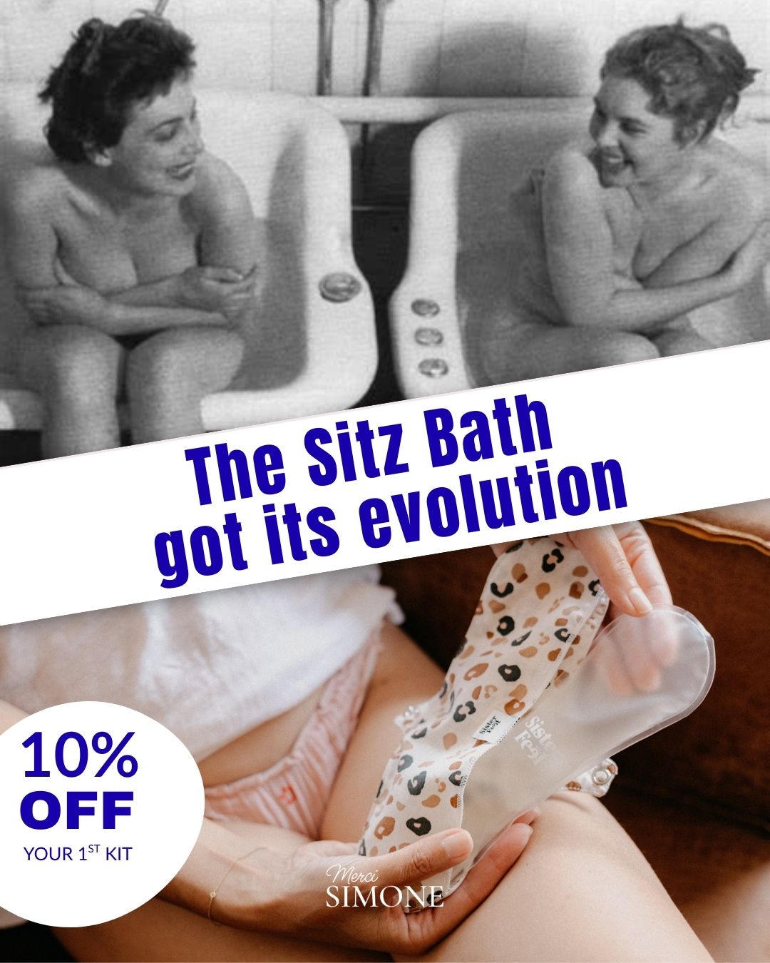 Merci Simone Facebook ad: Get started with 10% off your first kit