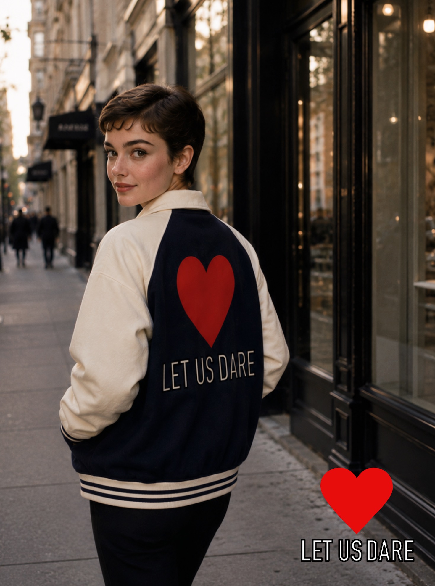 letusdareworld Facebook ad: Clothing for rebellious optimists.