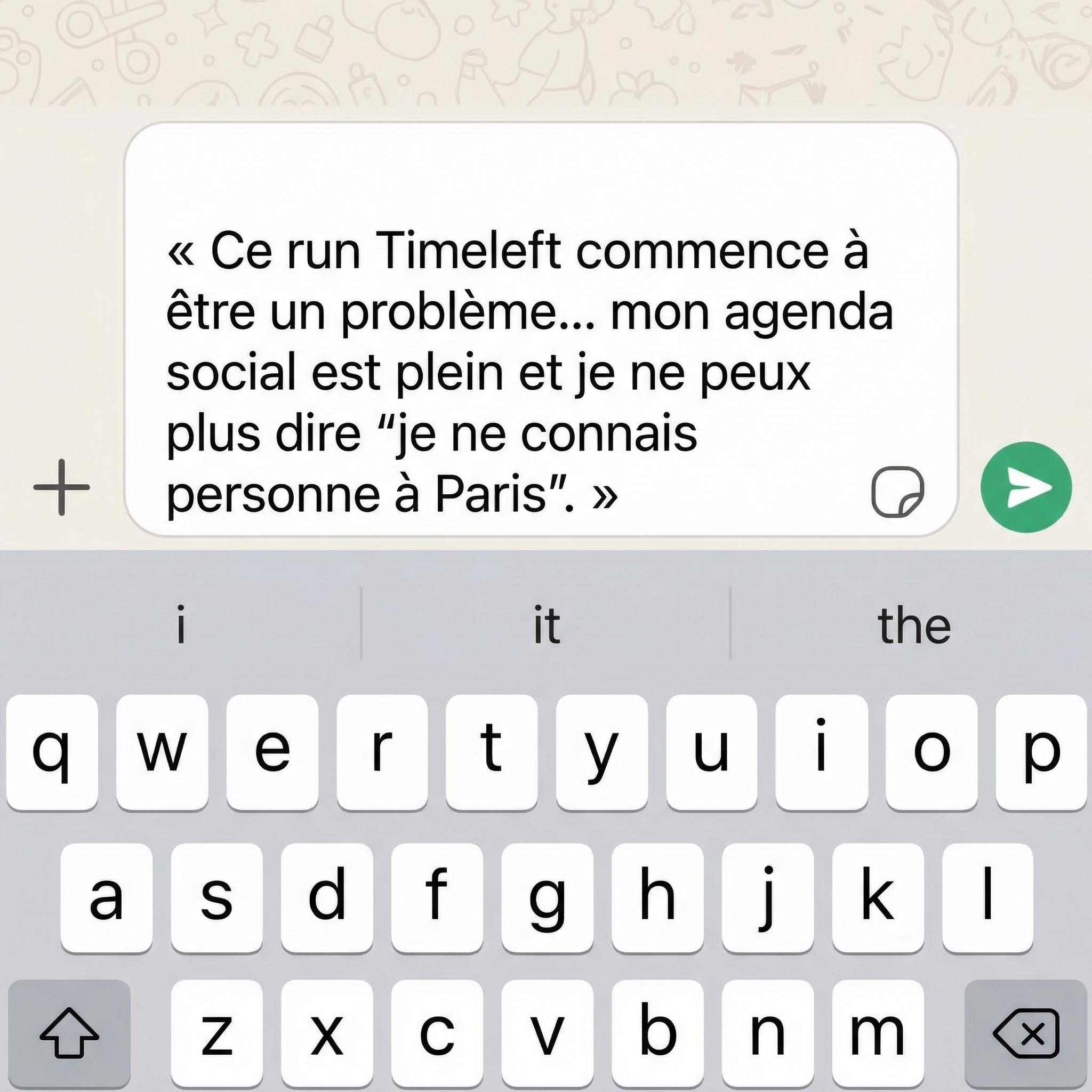 Timeleft Facebook ad