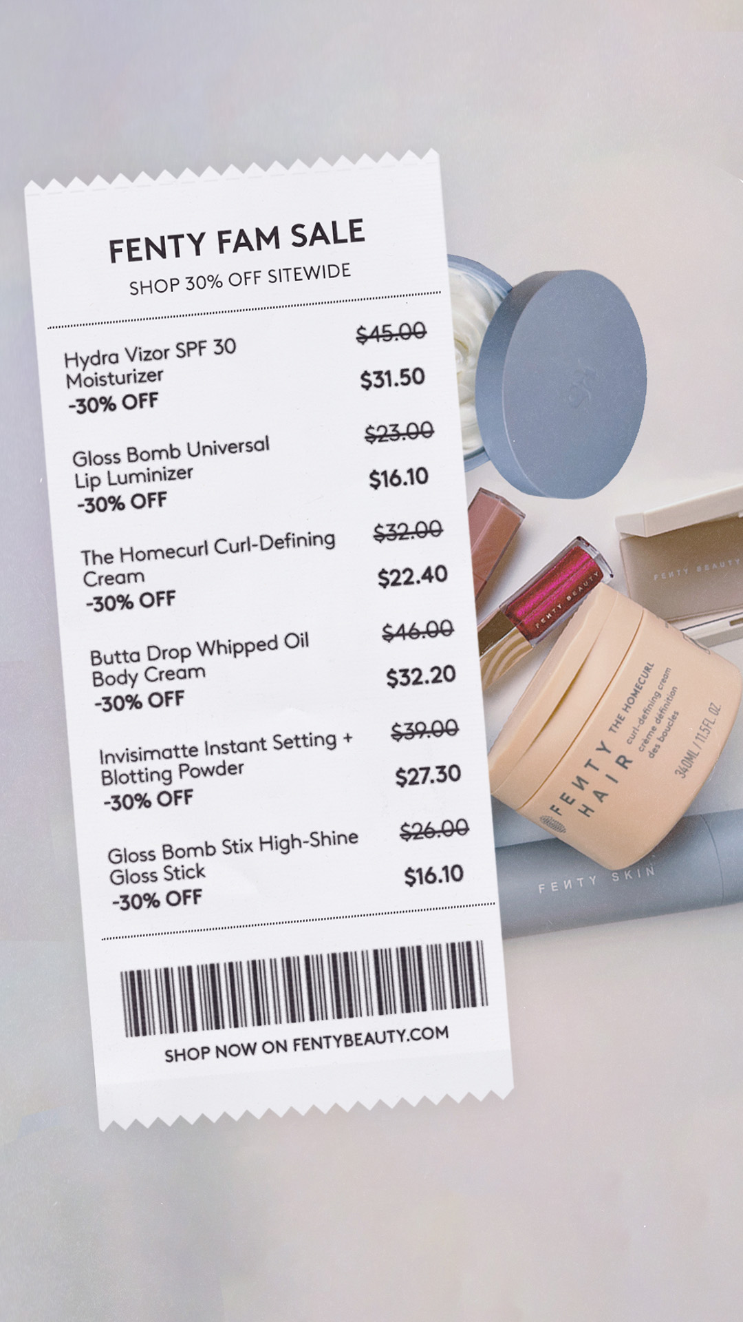 fentybeauty Facebook ad