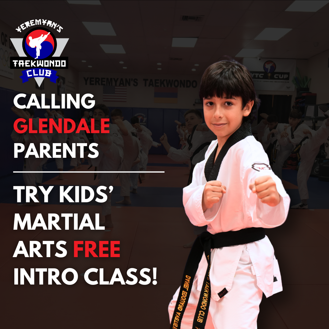 Yeremyan’s Taekwondo Club Facebook ad: Kids Taekwondo (Ages 4+) | Free Trial Pass