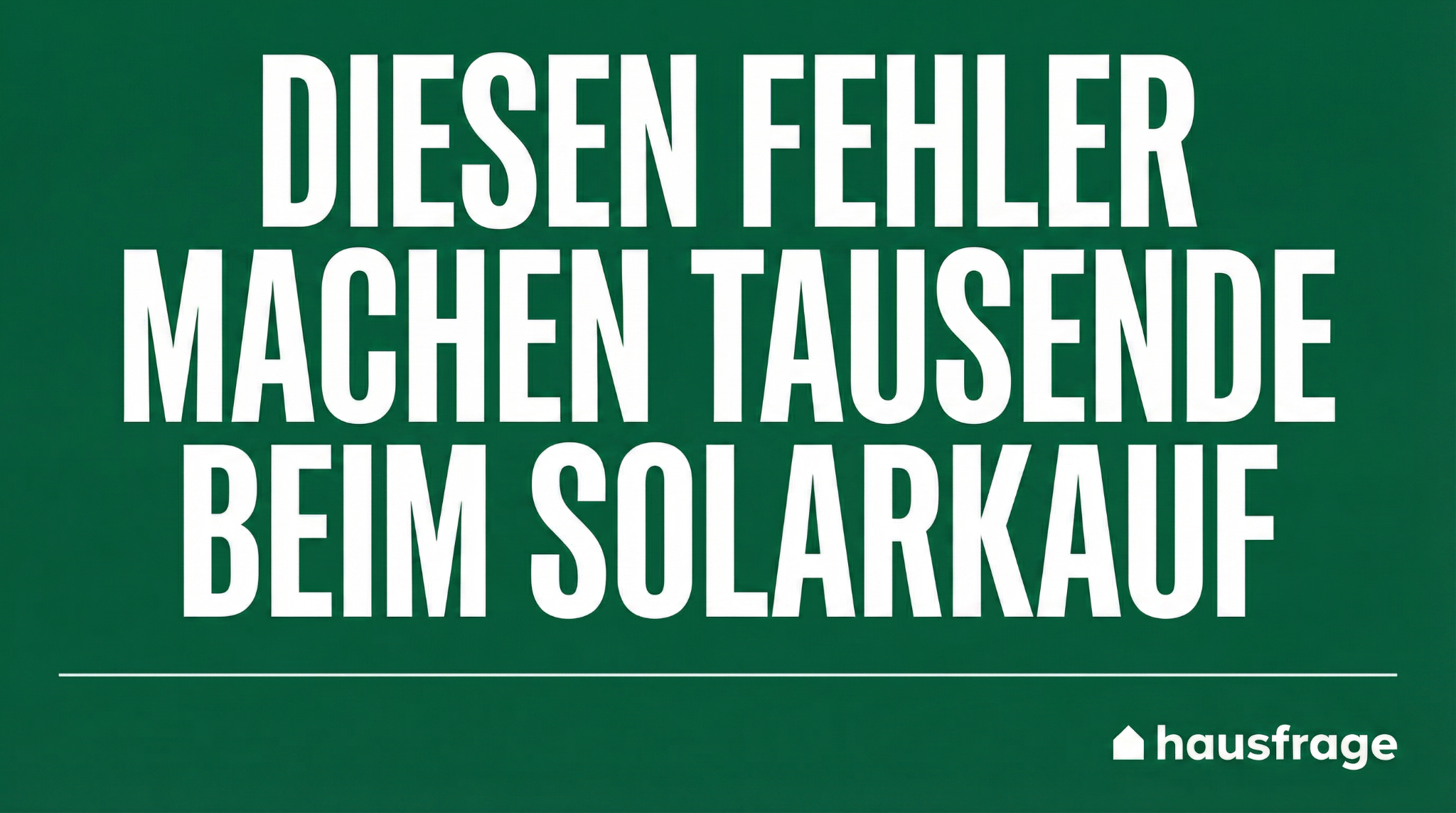 Hausfrage Facebook ad