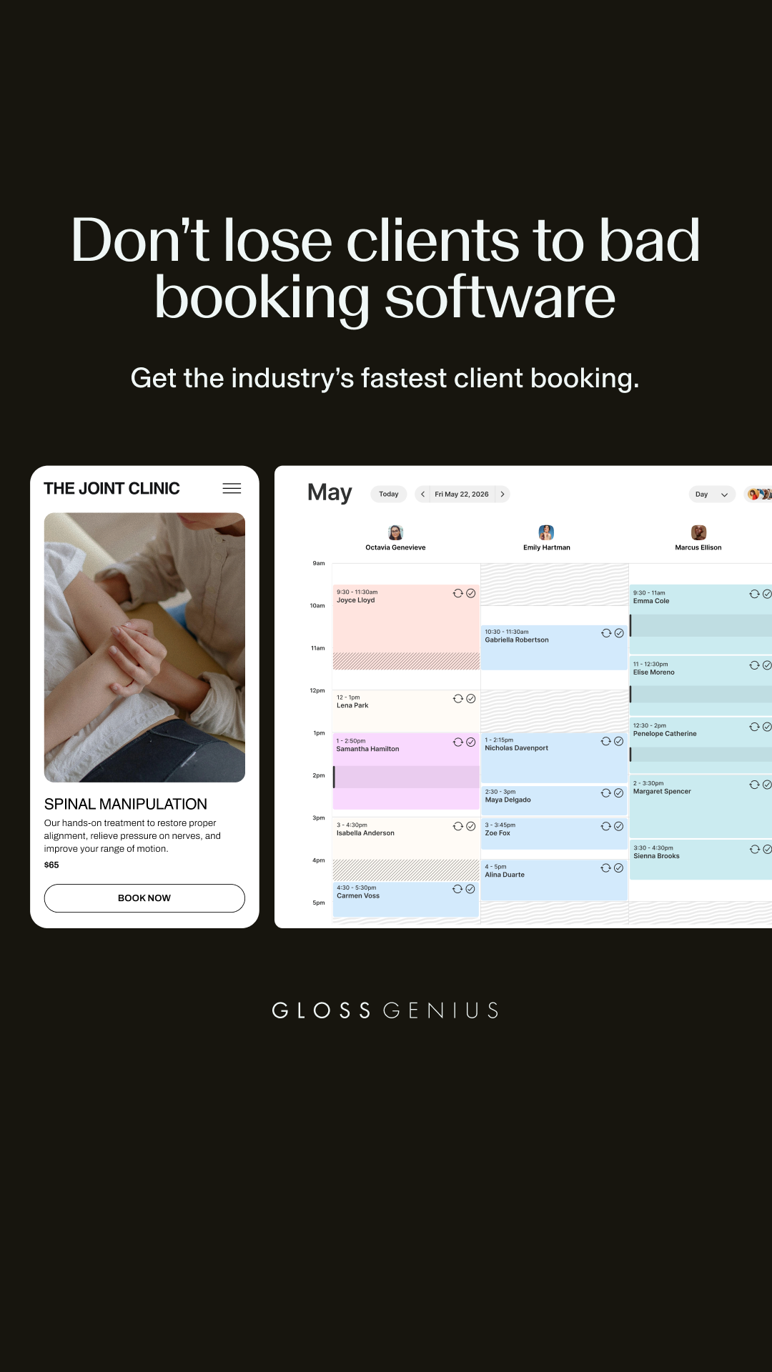 GlossGenius Facebook ad