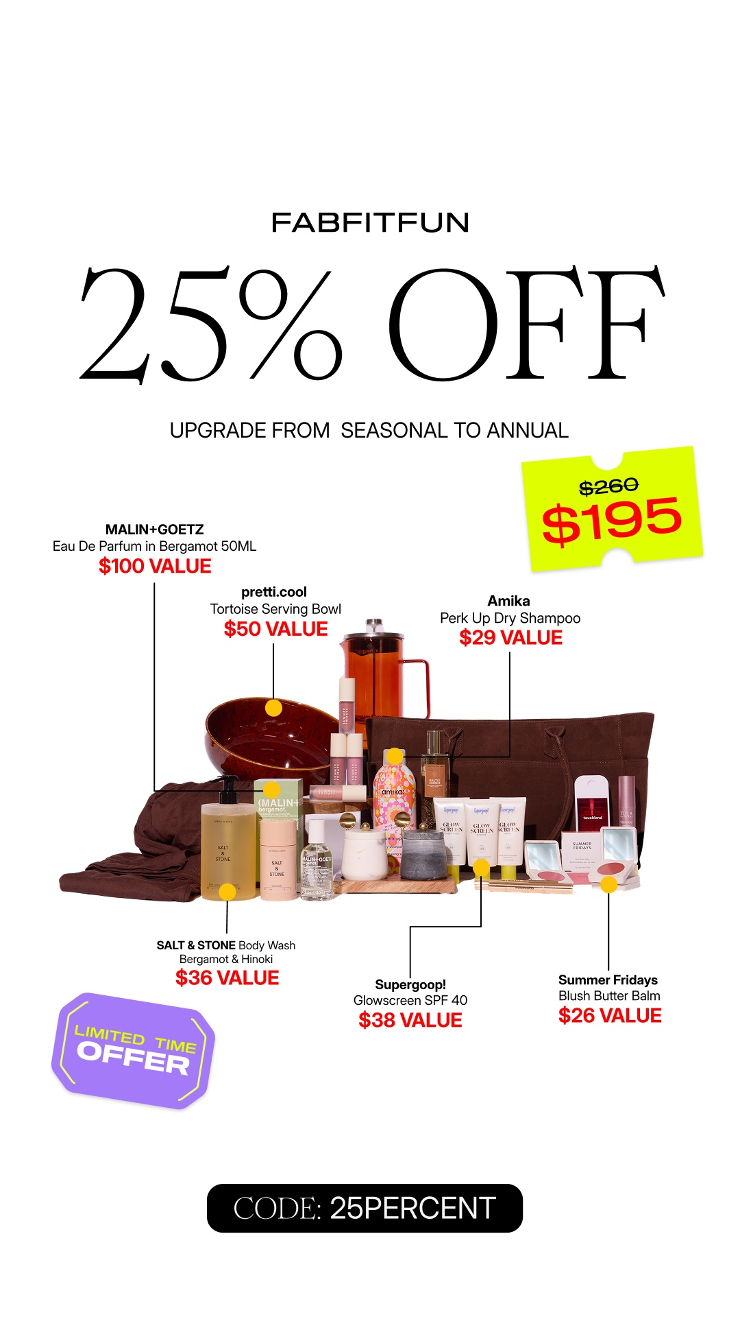 FabFitFun Facebook ad
