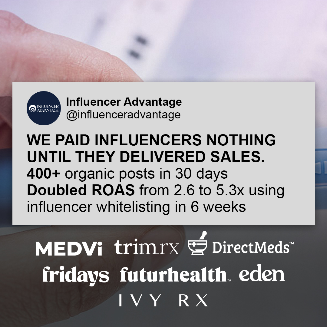 Influencer Advantage Facebook ad