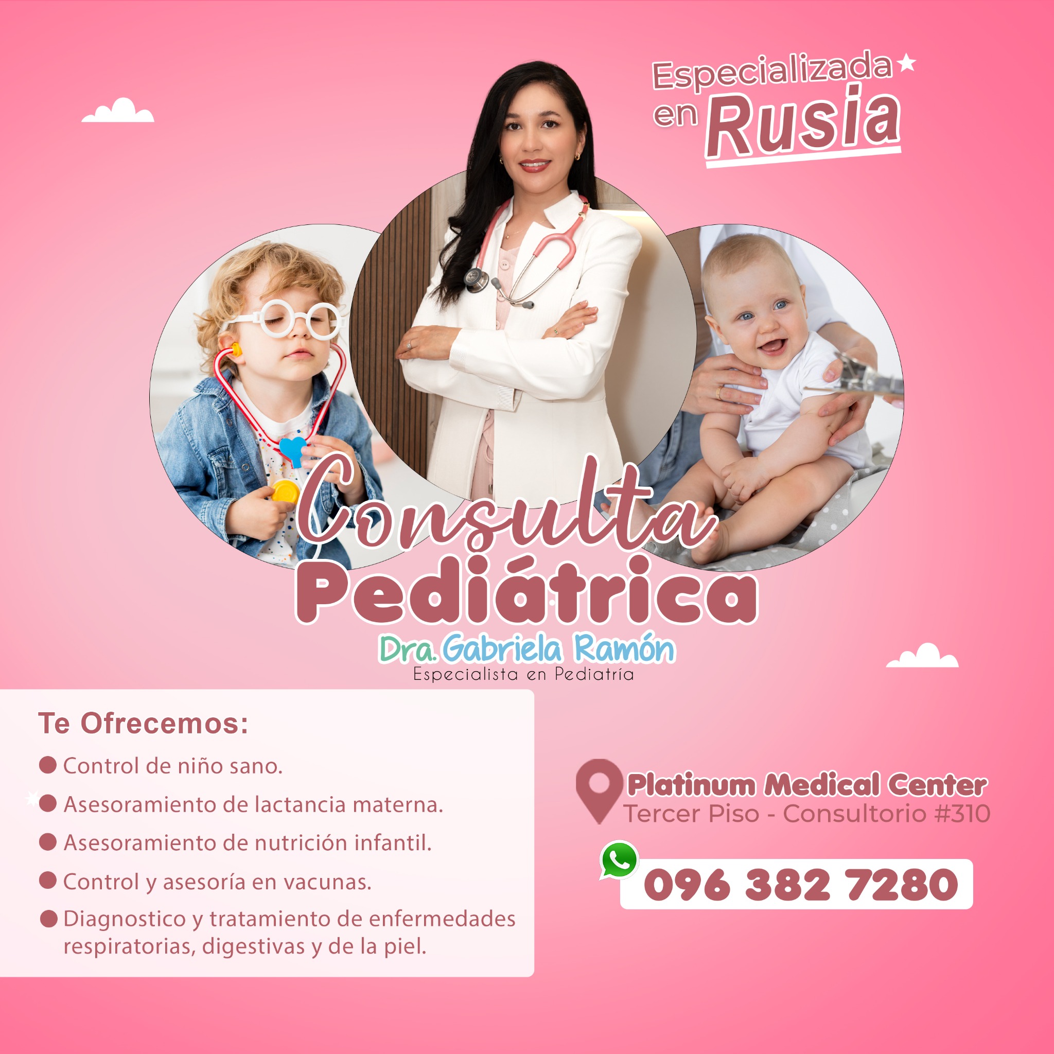 Dra. Gaby Pediatra Facebook ad: Consulta Pediátrica