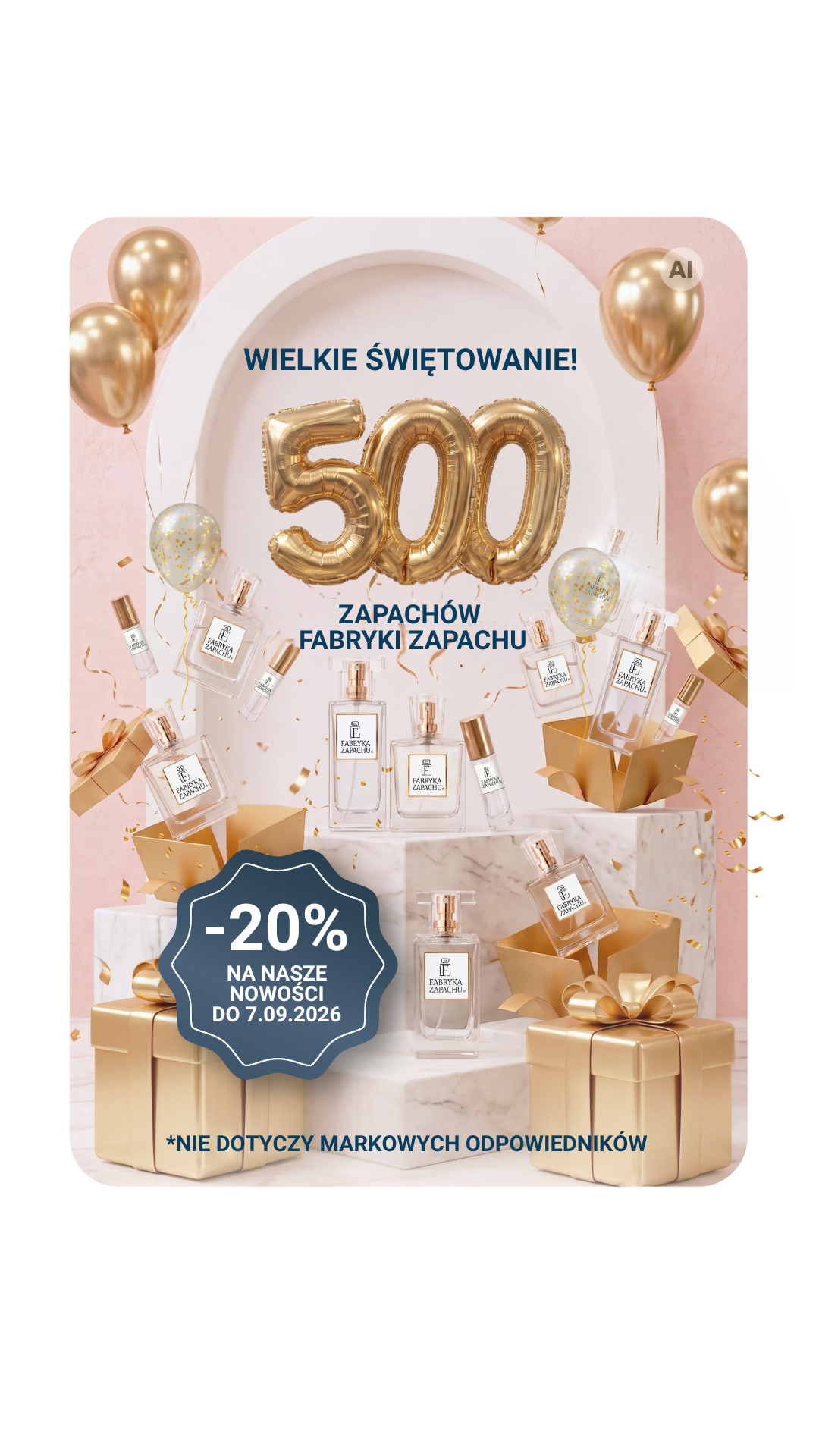 Fabryka Zapachu - perfumy lane Facebook ad: WIELKIE ŚWIĘTOWANIE