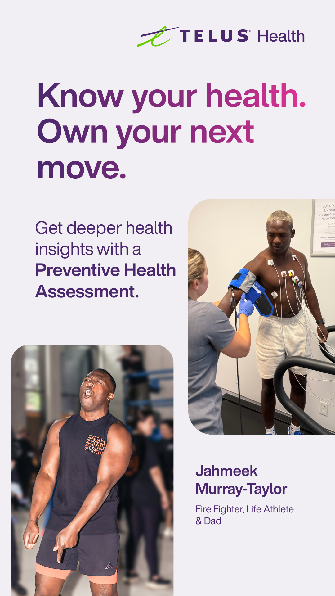 TELUS Health Facebook ad: More data. Deeper health insights.