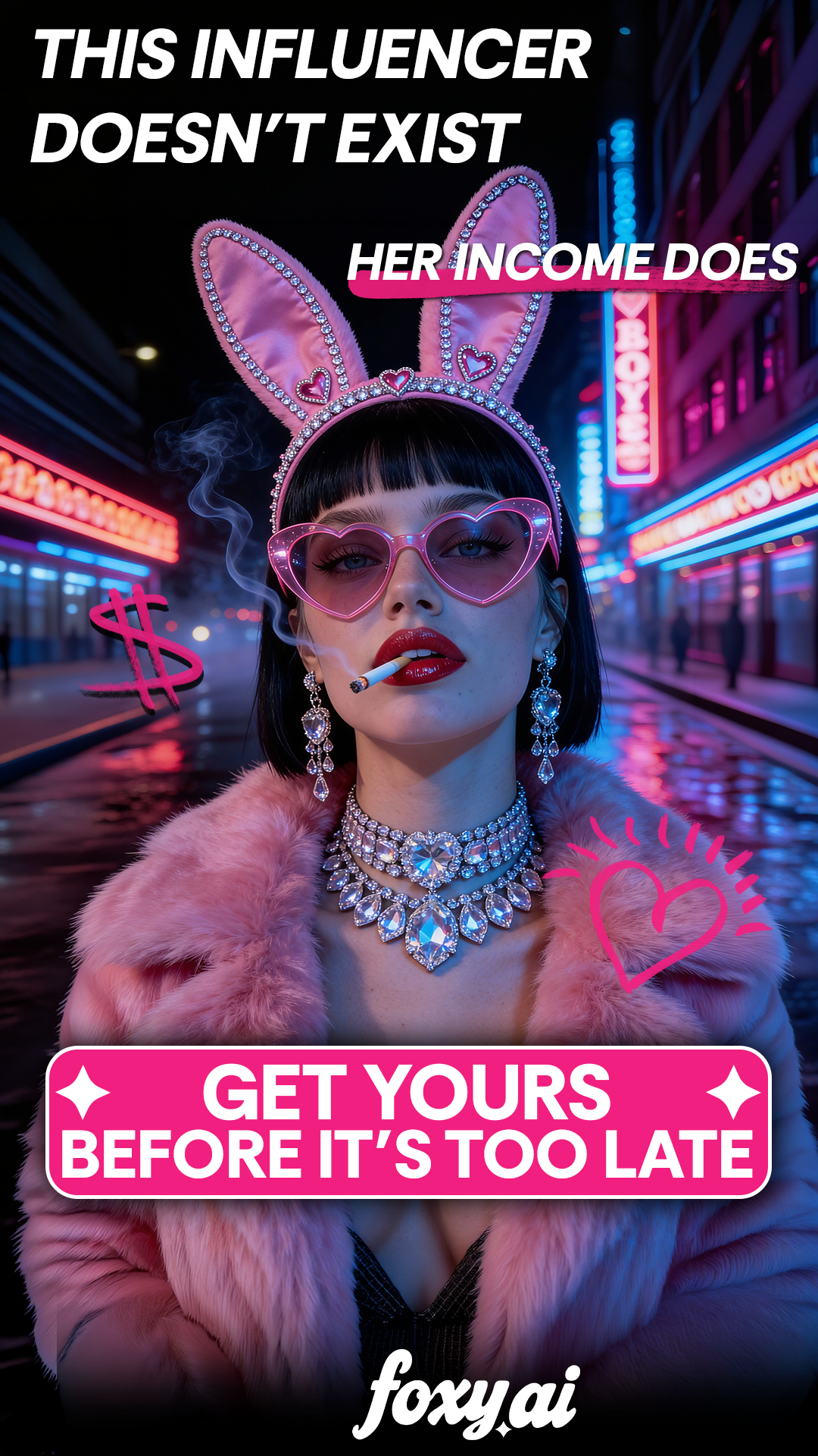 Foxy AI: Video & Photo Generator Facebook ad from Feb 25, 2026