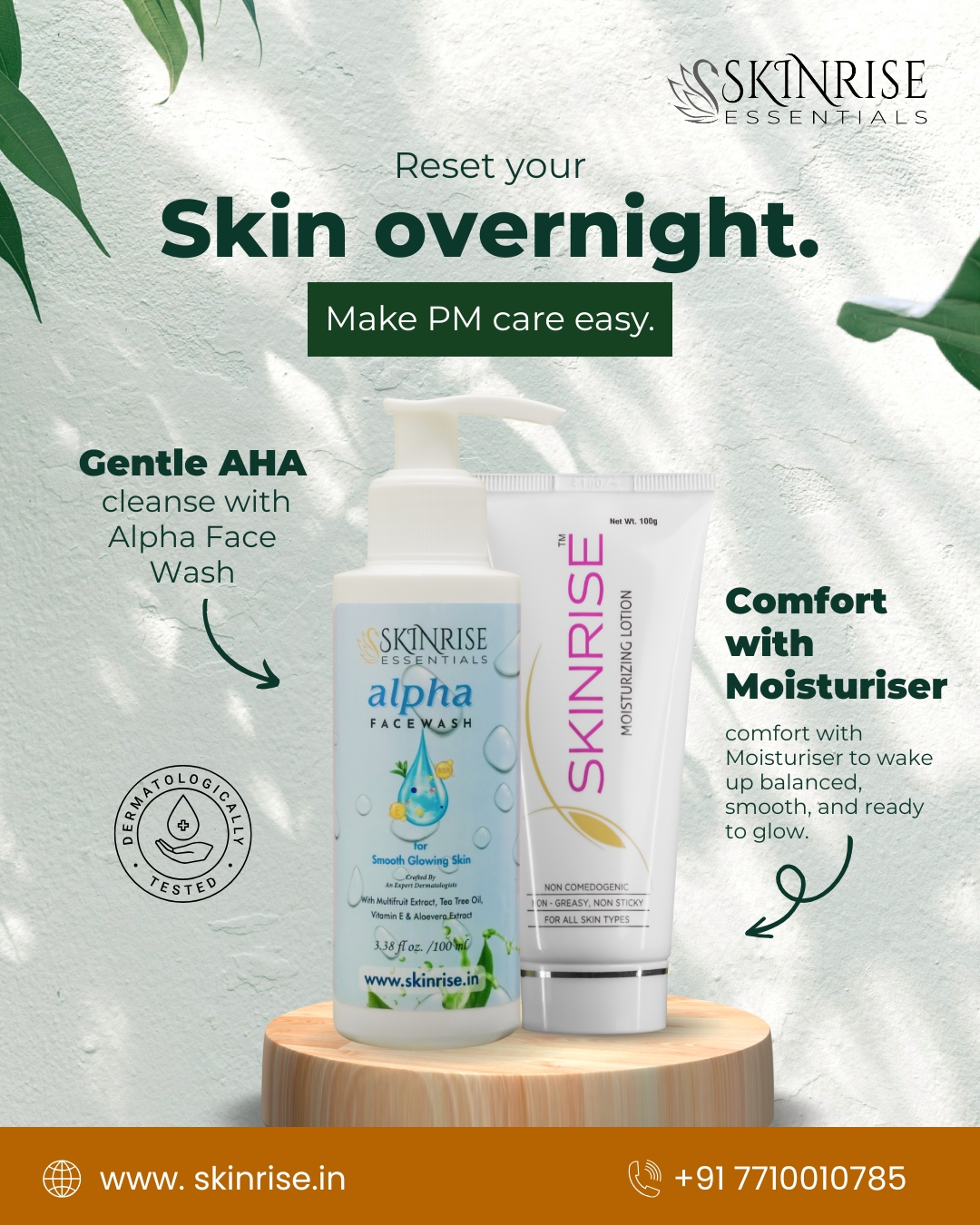 SkinRise Essentials Facebook ad